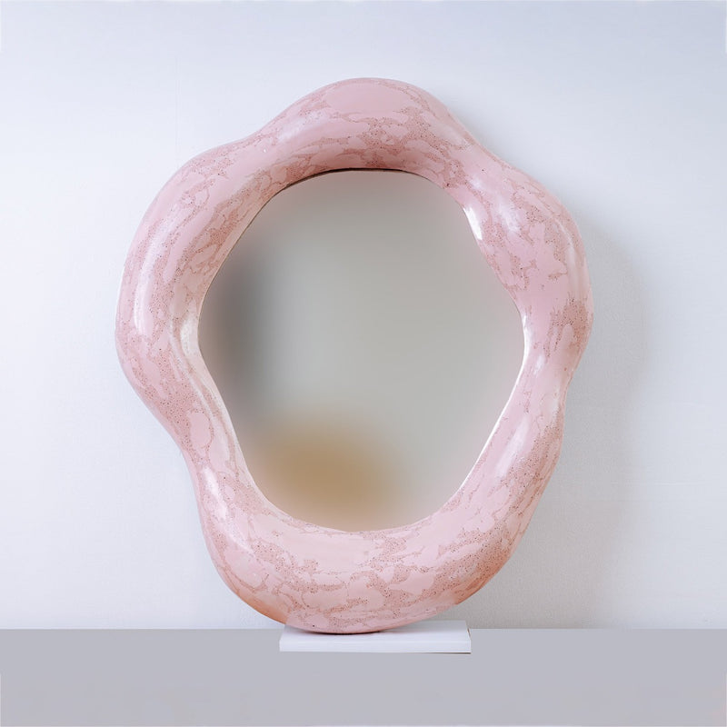 Joleen Wall Mirror-France & Son-FL9058PINK-Mirrors-1-France and Son