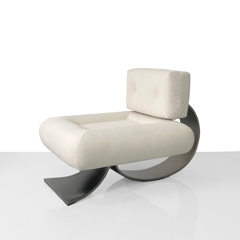 Niemeyer Lounge Chair and Ottoman-France & Son-FMC021OWHT-Lounge Chairs-6-France and Son