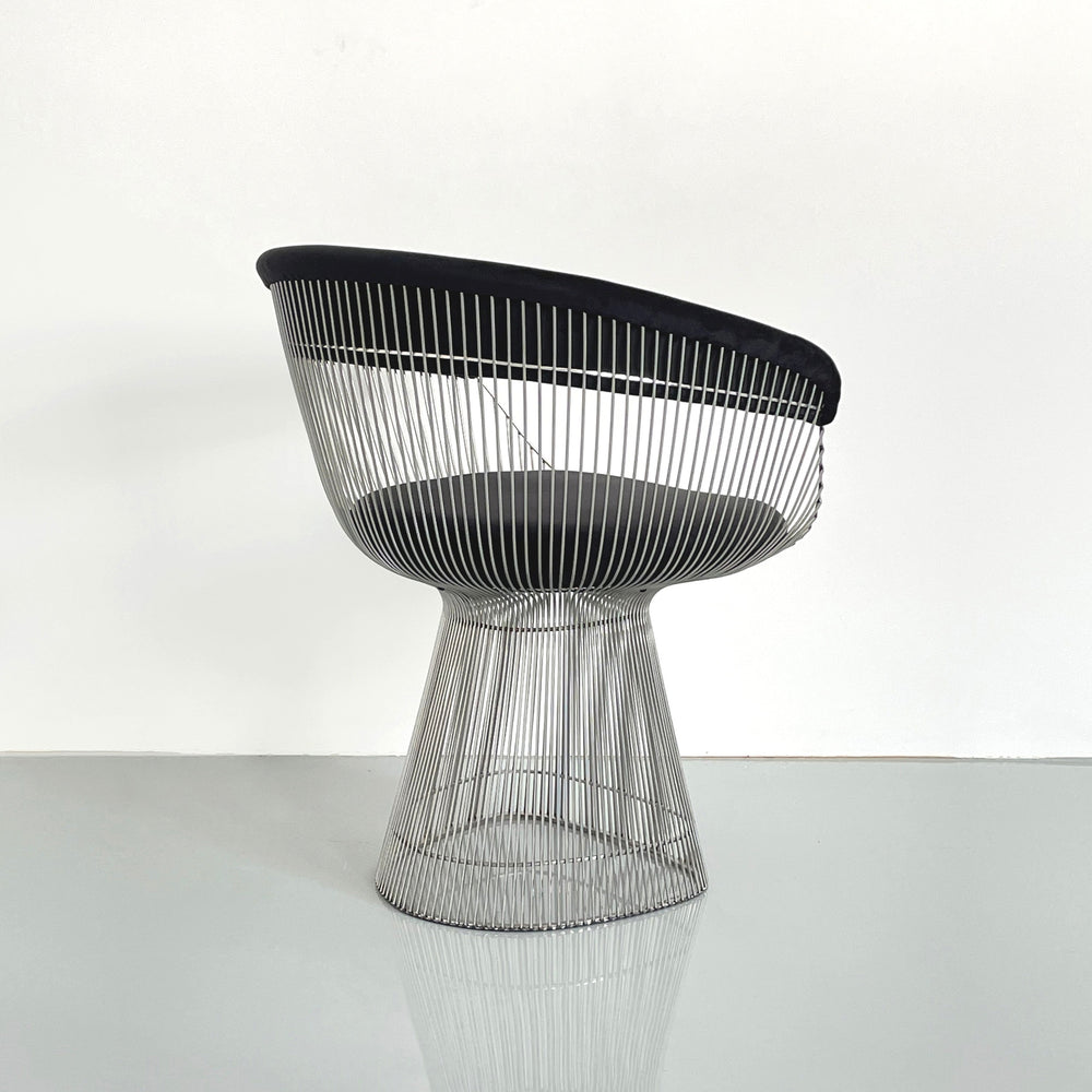 Platner Dining Chair-France & Son-FMC029BLKSS-Dining ChairsPolished Steel-4-France and Son
