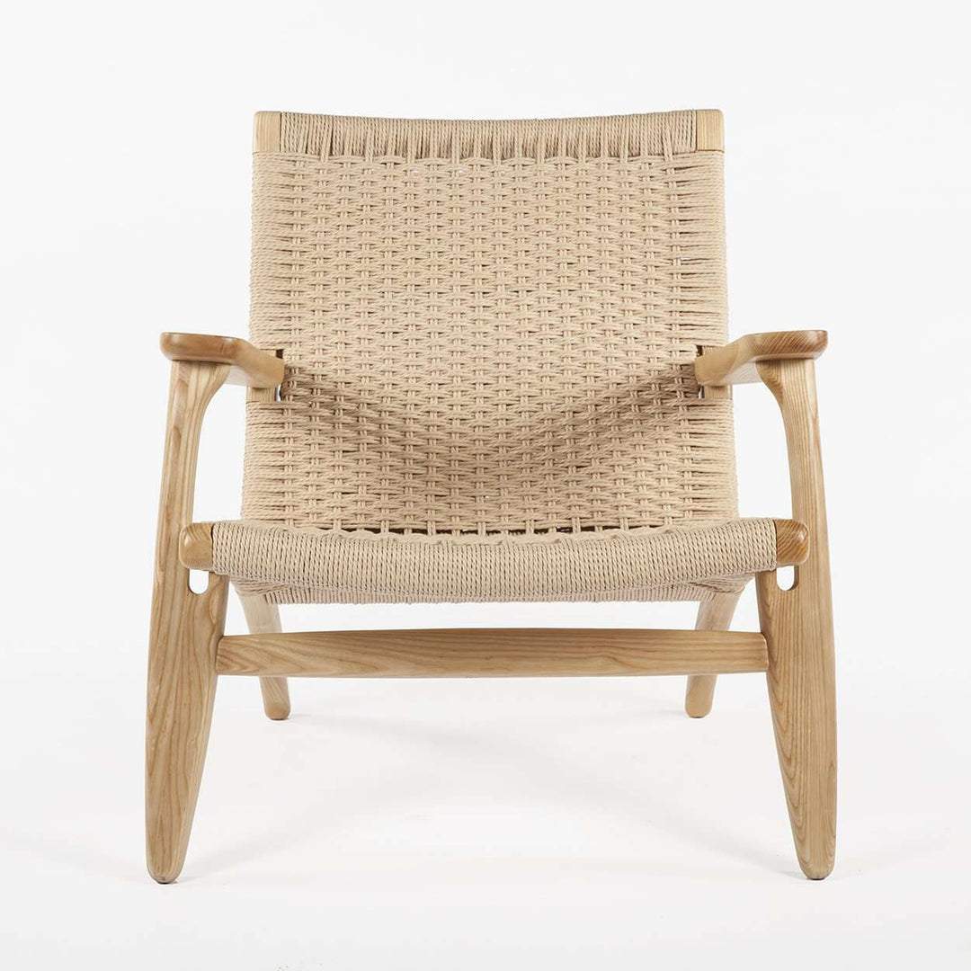 Mid Century CH25 Lounge Chair - Natural-France & Son-FRC086NTRL-Lounge ChairsSingle-1-France and Son