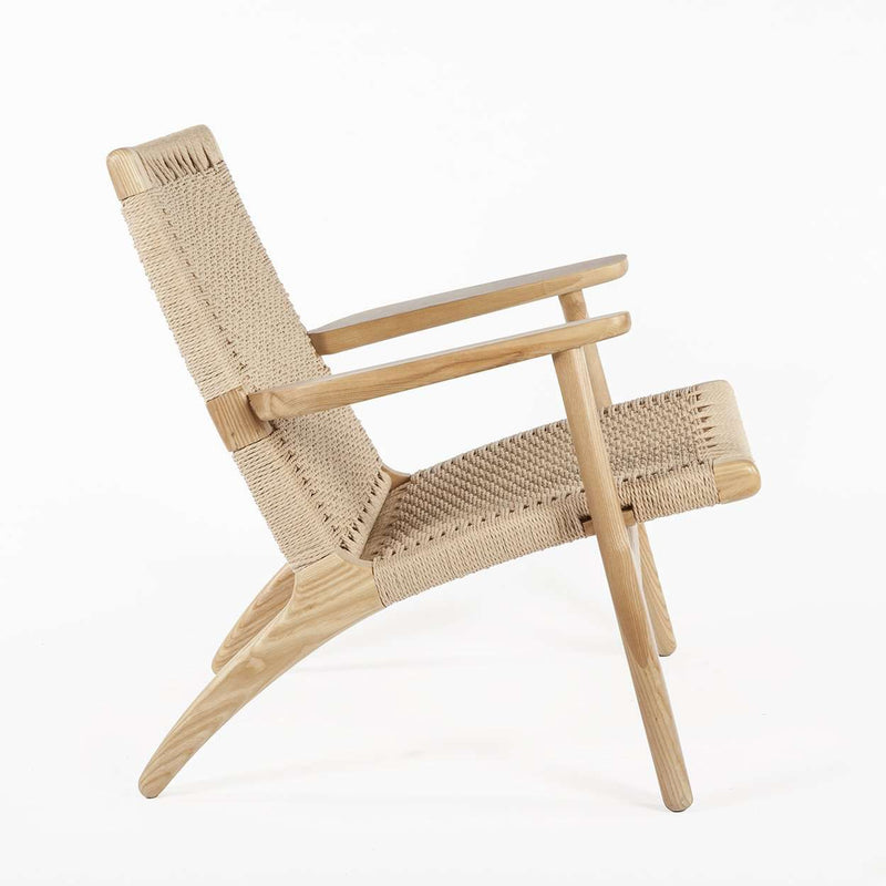 Mid Century CH25 Lounge Chair - Natural-France & Son-FRC086NTRL-Lounge ChairsSingle-5-France and Son