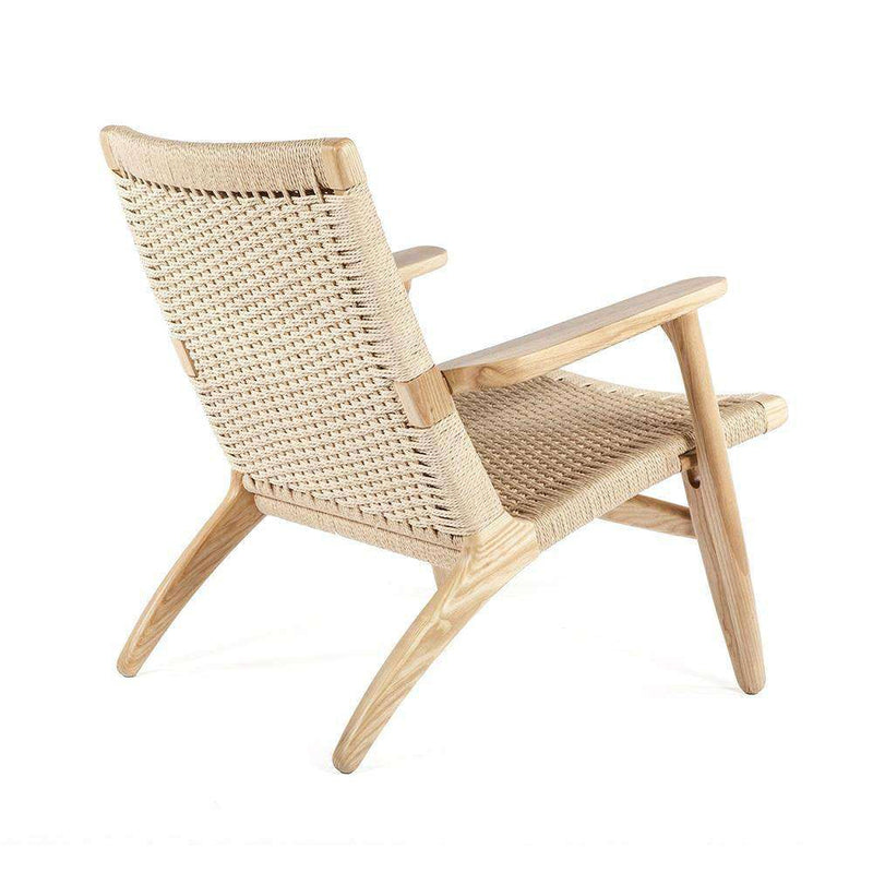 Mid Century CH25 Lounge Chair - Natural-France & Son-FRC086NTRL-Lounge ChairsSingle-4-France and Son