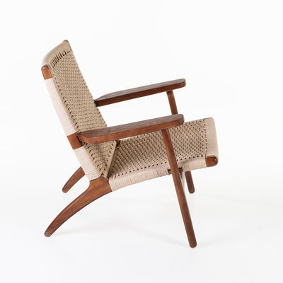 Wegner CH25 Lounge Chair-France & Son-FRC086WALNUT-Lounge ChairsBrown-Single-4-France and Son