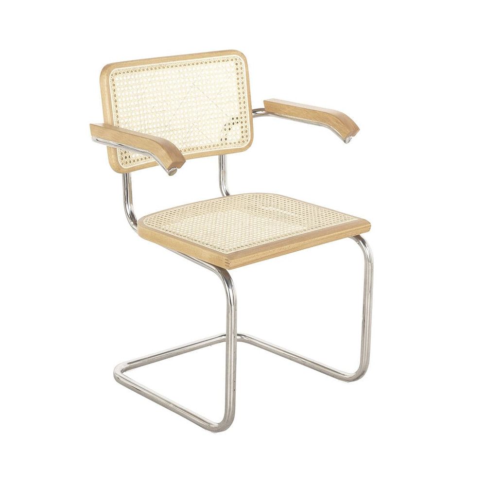 Italian Cesca Armchairs-France & Son-FSC119NTRL-2pc-Dining ChairsSet of 2-Natural-1-France and Son