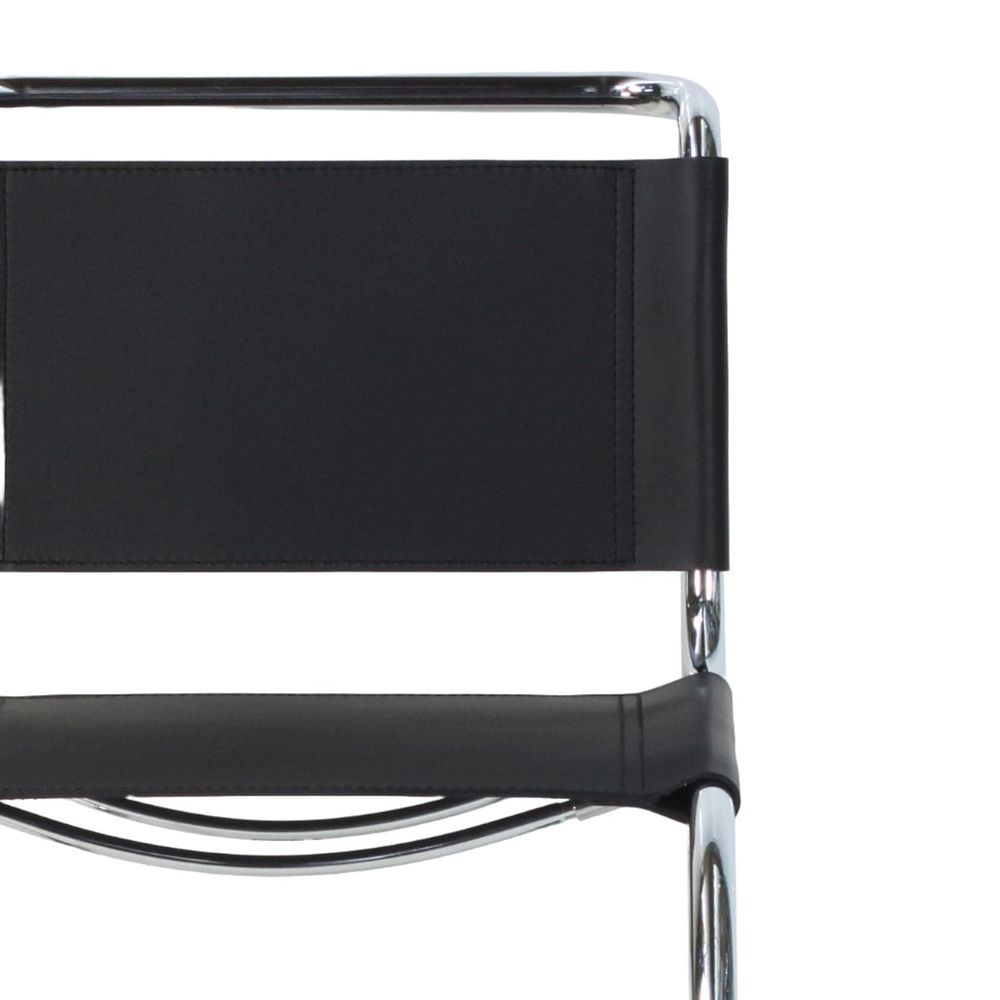 Italian Mies Van Der Rohe Leather Chair – France & Son