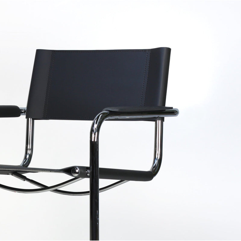Italian Mart Stam Cantilever Armchair-France & Son-FSC121BLK-Dining ChairsSingle-3-France and Son