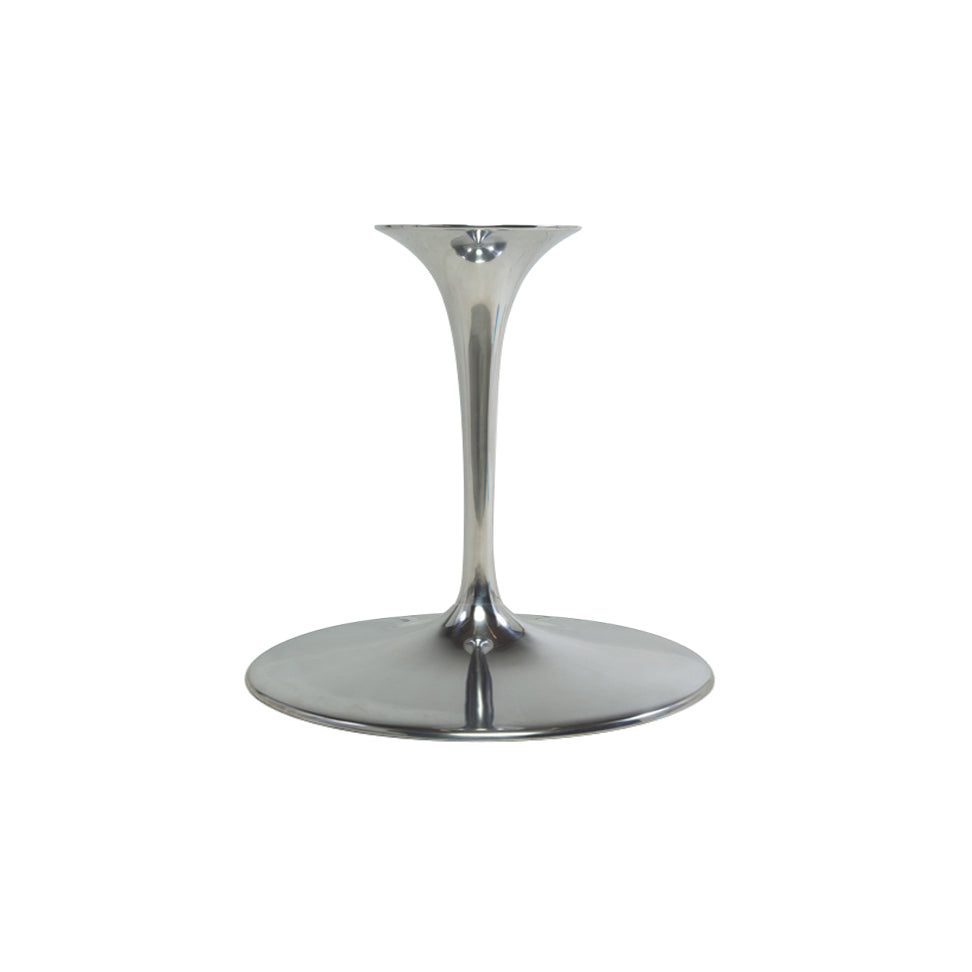 Cast Metal Tulip Table Base-France & Son-FST516ALUBASE-Dining TablesOval - Made in Italy-Chrome-8-France and Son
