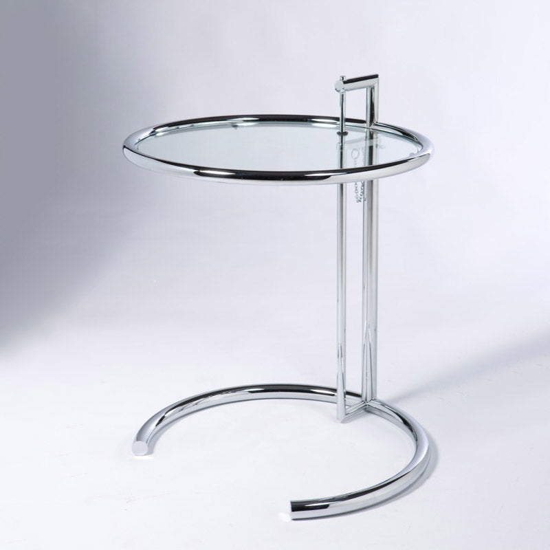 Italian made Eileen Grey Adjustable Table-France & Son-FST778CHR-Side Tables-1-France and Son