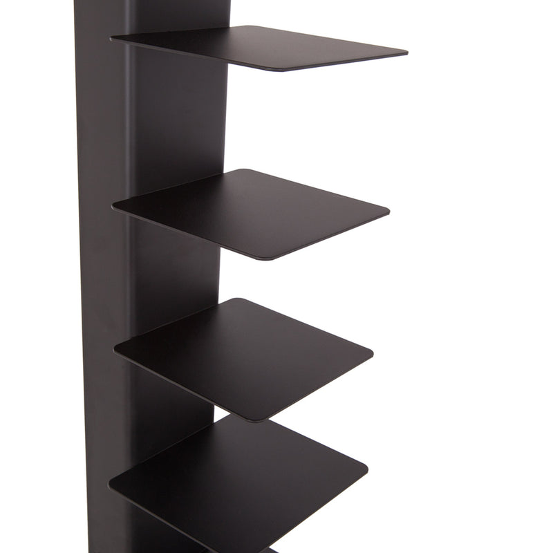 Sapien Heavy Duty Bookcase - Black-France & Son-FT6014BLK-Bookcases & CabinetsSingle-2-France and Son