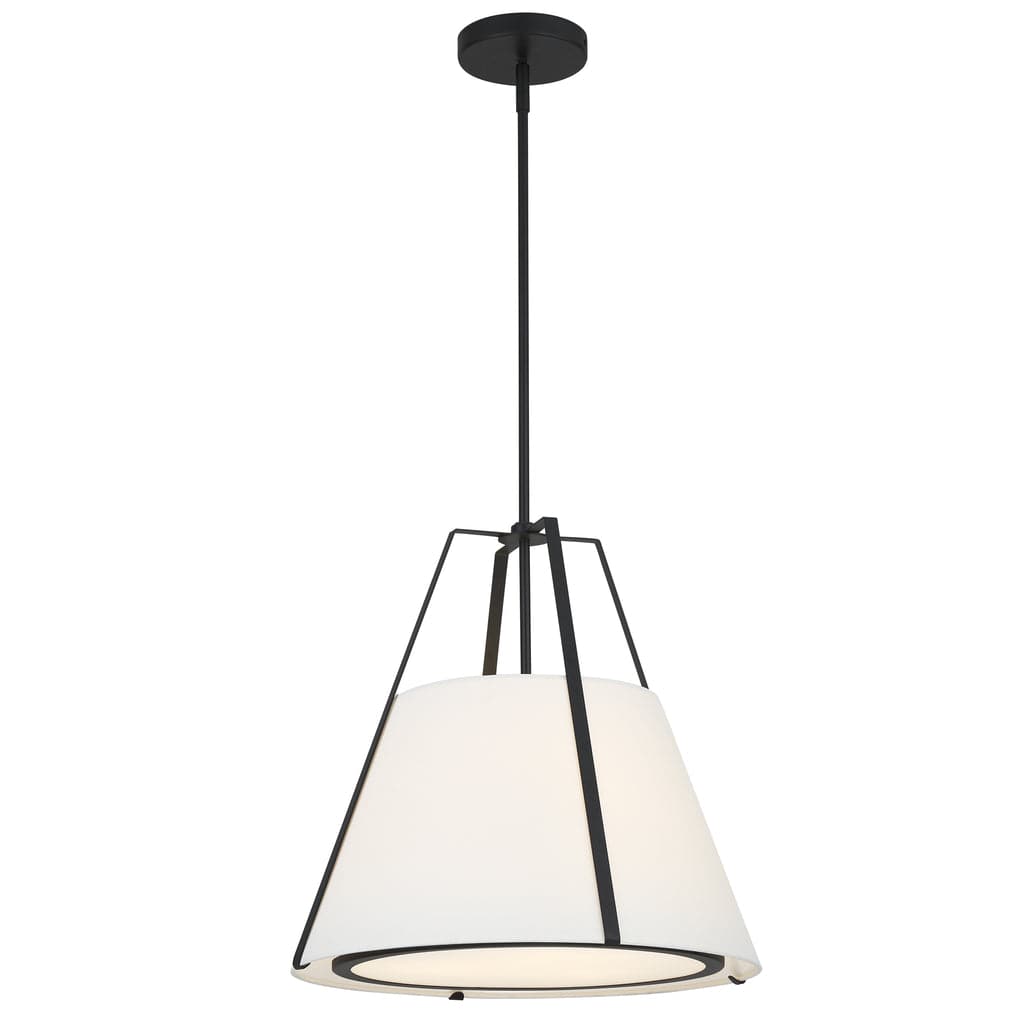 Fulton 3 Light Pendant-Crystorama Lighting Company-CRYSTO-FUL-904-BK-PendantsBlack-1-France and Son