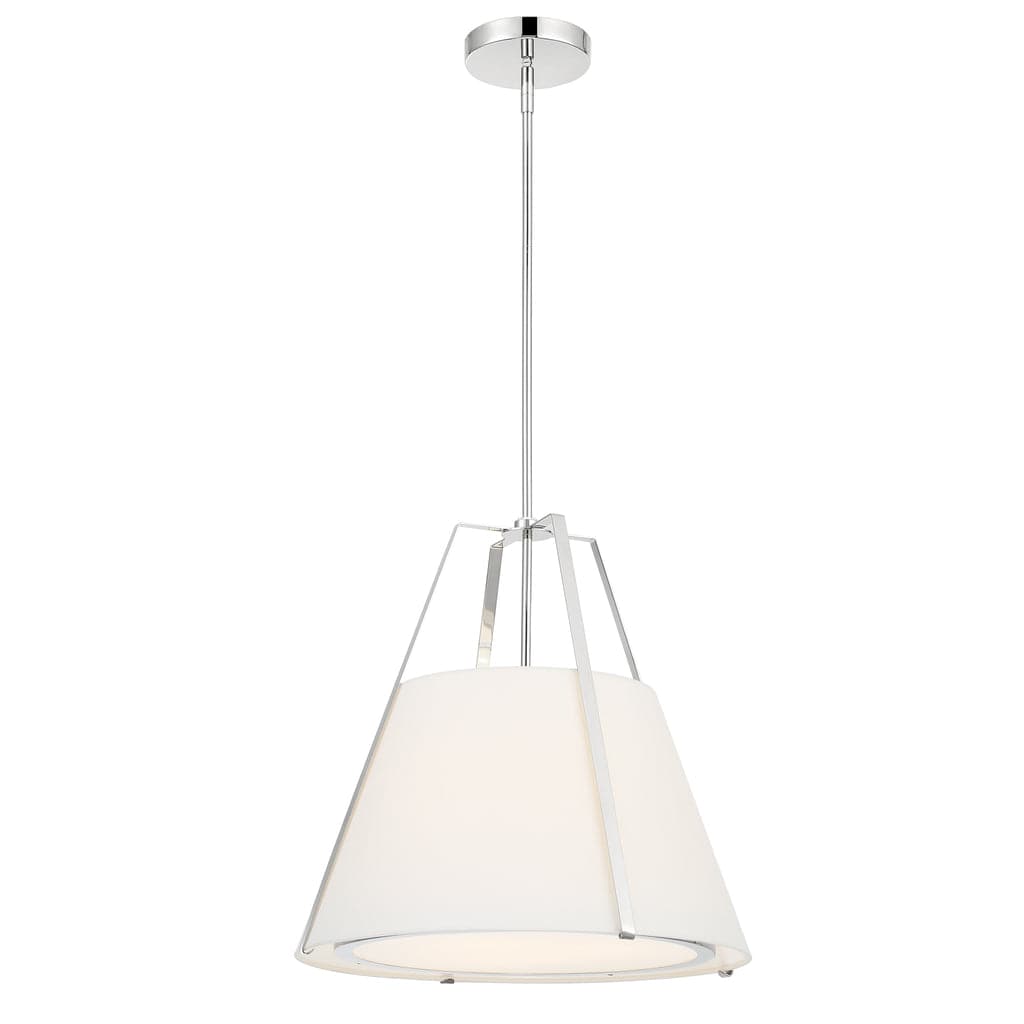 Fulton 3 Light Pendant-Crystorama Lighting Company-CRYSTO-FUL-904-PN-PendantsPolished Nickel-3-France and Son