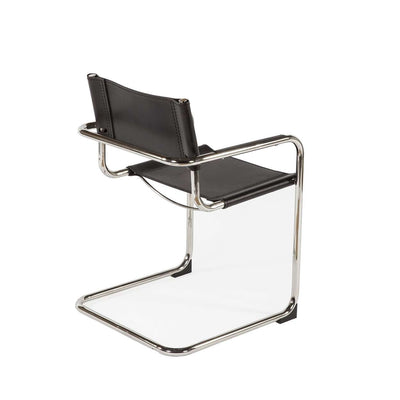 Bauhaus Cantilever Arm Chair-France & Son-FV220BLK-Dining Chairs-2-France and Son