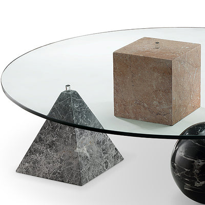 Geoshape Marble Coffee Table-France & Son-FVT920-Coffee Tables-2-France and Son