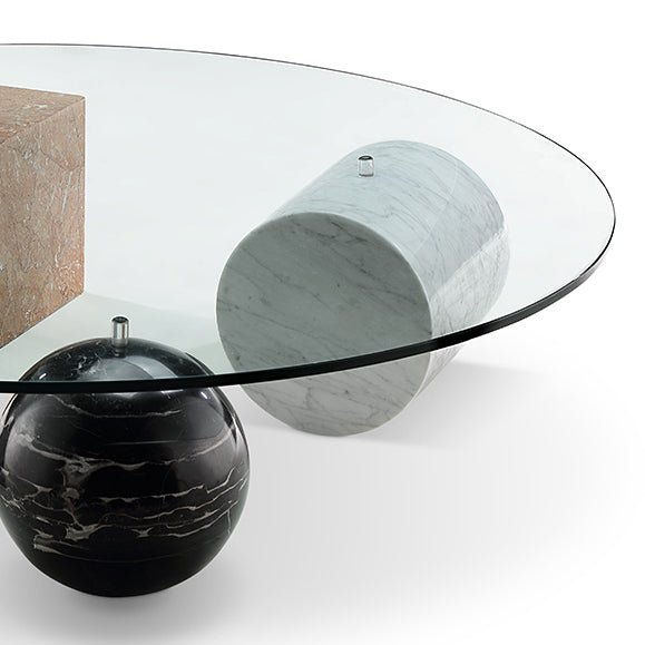 Geoshape Marble Coffee Table-France & Son-FVT920-Coffee Tables-3-France and Son