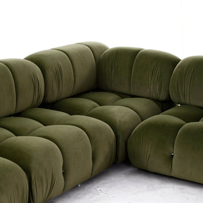 Bellini Modular Sofa Parts - Velvet-France & Son-FYS0760GREEN-SectionalsGreen-Corner Part-14-France and Son