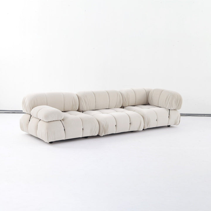 Bellini Modular Sofa Parts - Velvet-France & Son-FYS0762IVORY-SectionalsMiddle Module-3-France and Son