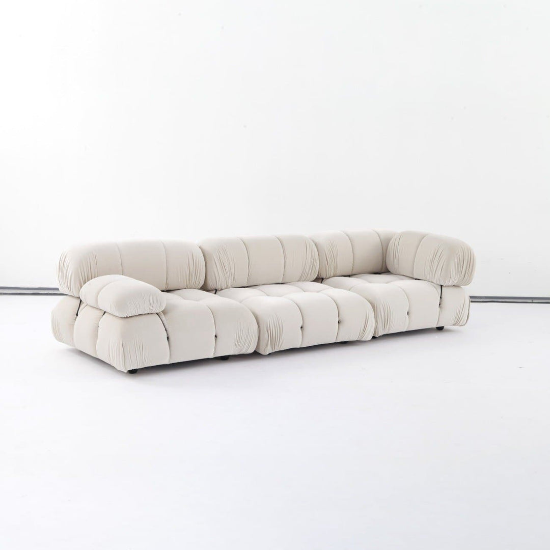Bellini Modular Sofa Parts - Velvet-France & Son-FYS0762IVORY-SectionalsMiddle Module-3-France and Son