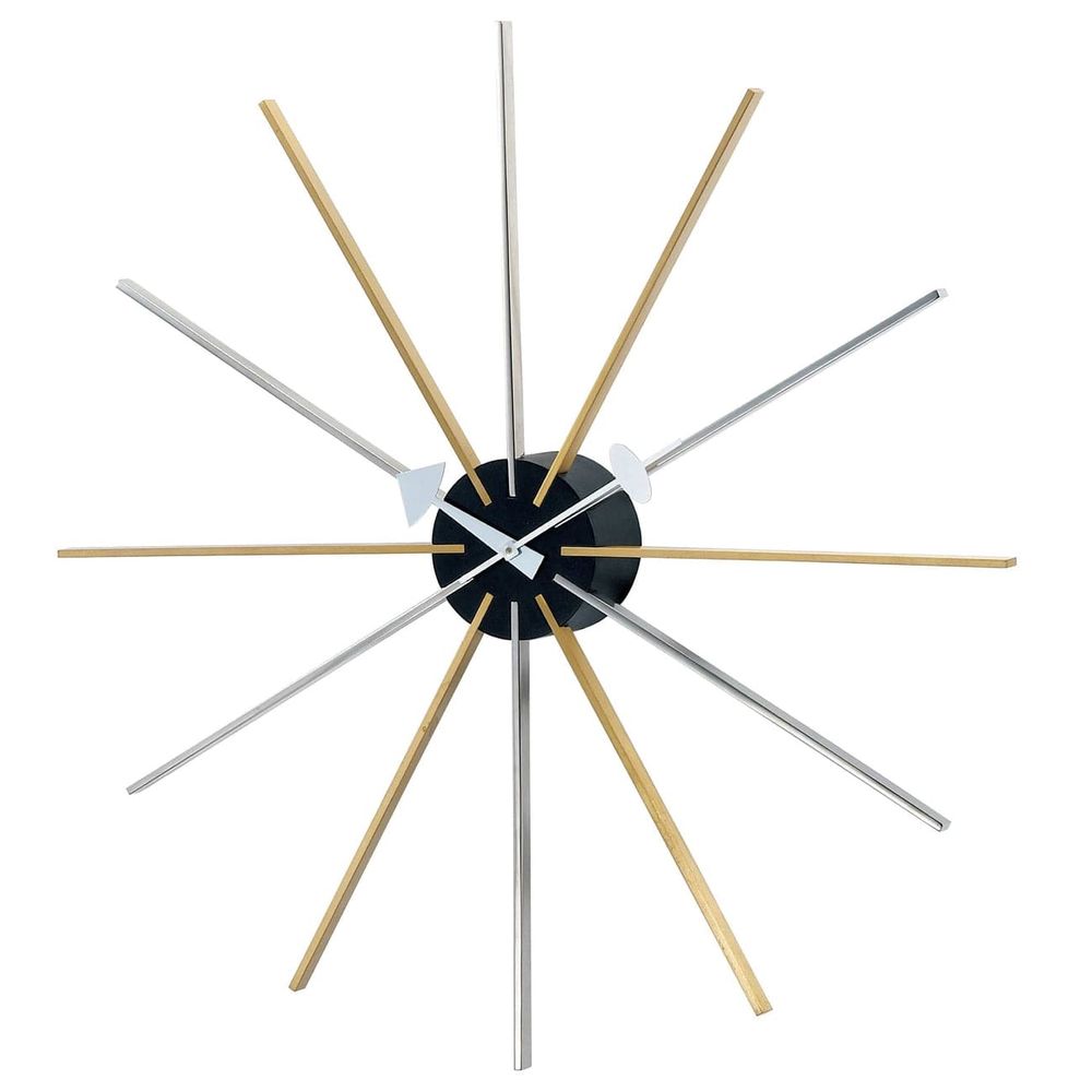 Star Clock - Brass and Silver