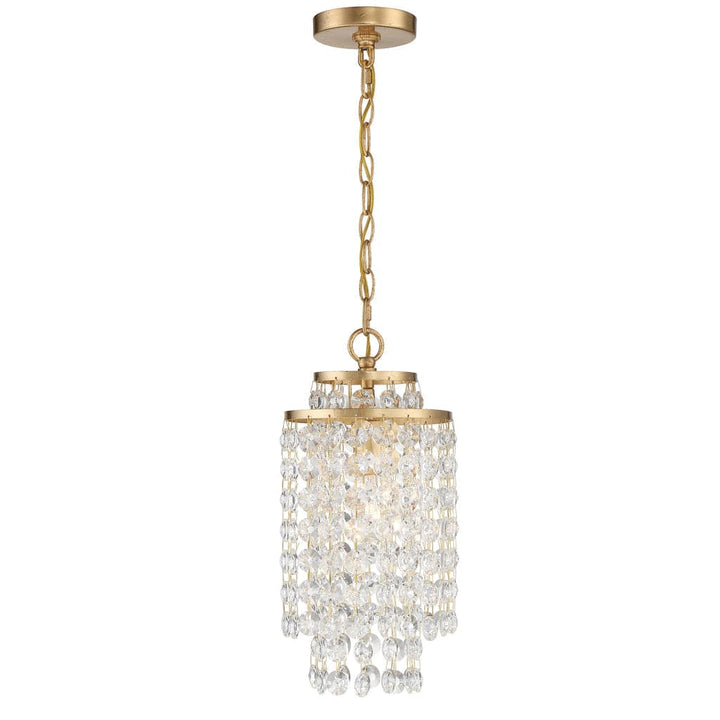 Gabrielle 1 Light Chandelier-Crystorama Lighting Company-CRYSTO-GAB-B7301-GA-ChandeliersAntique Gold-1-France and Son