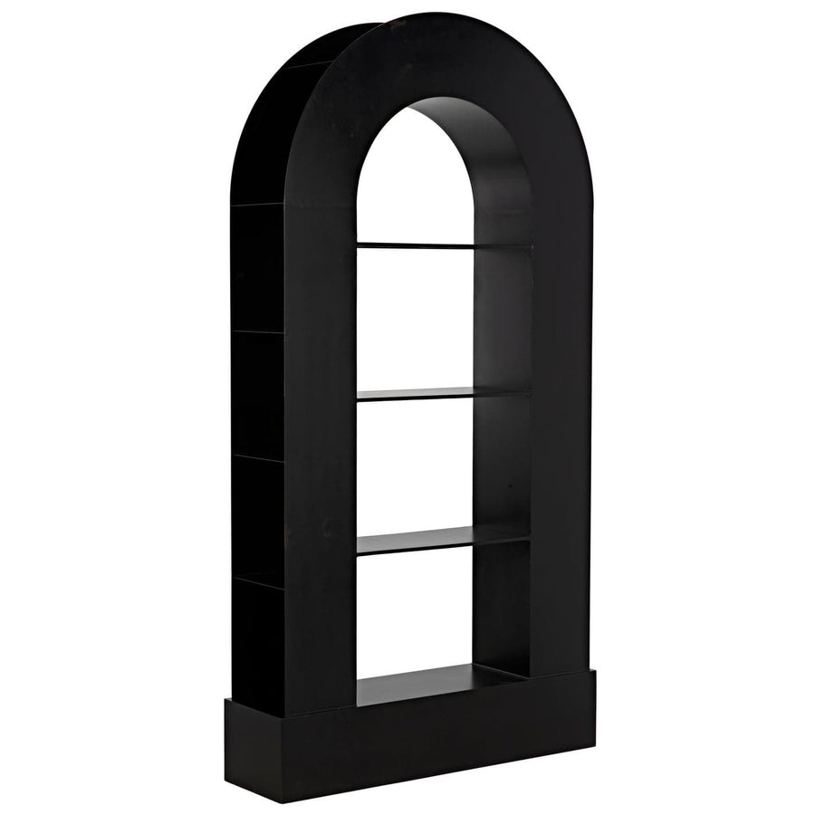 Triumph Bookcase - Black Steel-Noir-NOIR-GBCS229MTB-Bookcases & Cabinets-1-France and Son