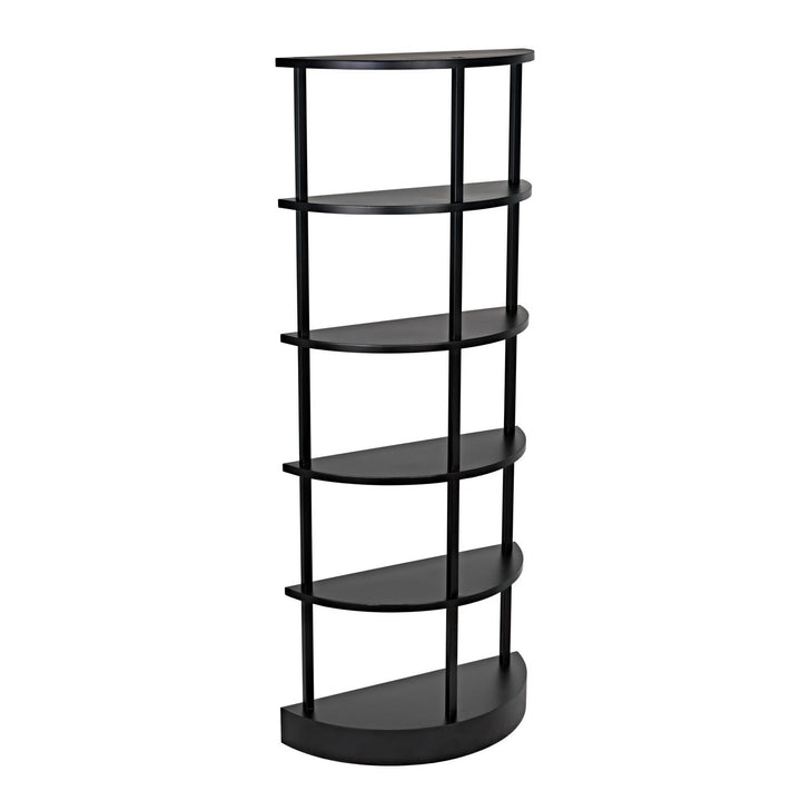 Spago Bookcase - Black Metal-Noir-NOIR-GBCS234MTB-Bookcases & Cabinets-1-France and Son