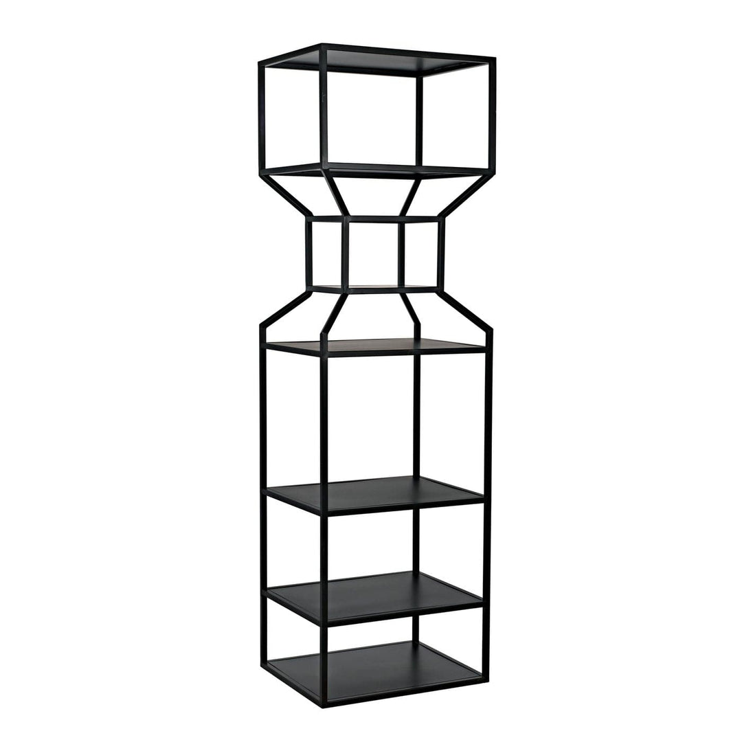 Downtown Bookcase-Noir-NOIR-GBCS235MTB-Bookcases & CabinetsDowntown A Bookcase-1-France and Son