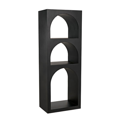 Aqueduct Bookcase-Noir-NOIR-GBCS240MTB-A-Bookcases & CabinetsSmall-1-France and Son