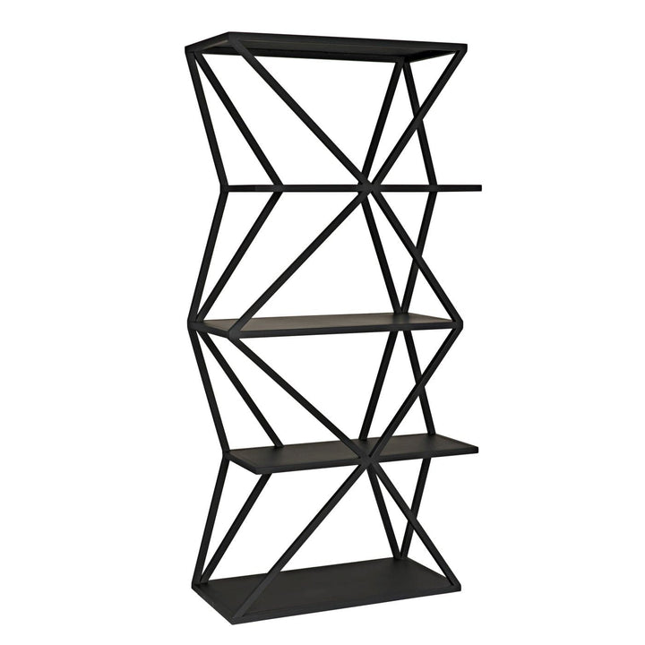 Sutro Shelf Black Steel-Noir-NOIR-GBCS246MTB-Bookcases & Cabinets-1-France and Son