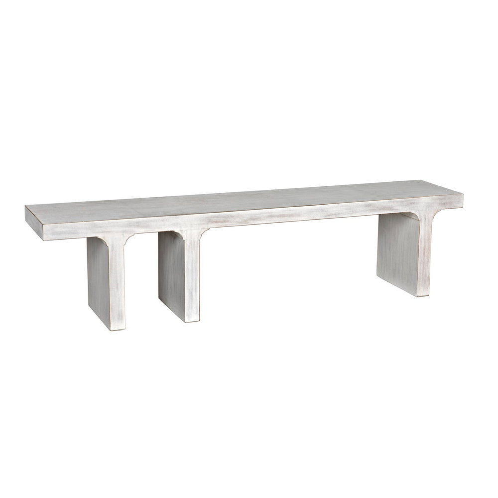 Kir Bench, White Wash-Noir-NOIR-GBEN139WH-Benches-2-France and Son