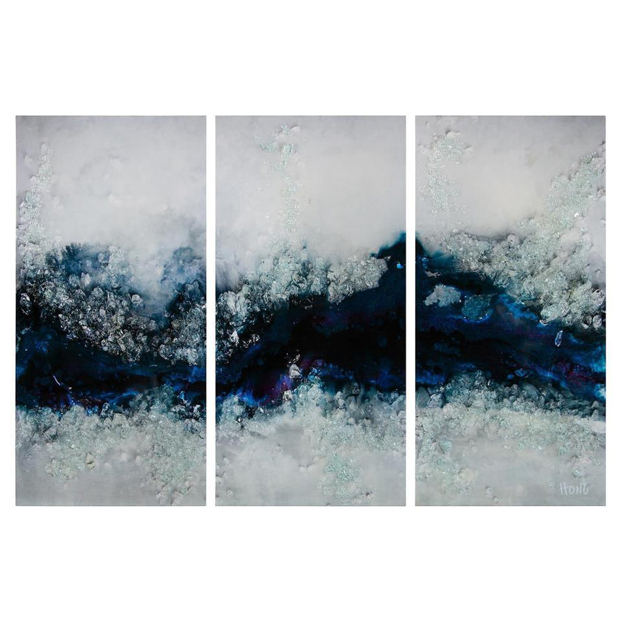 Mary Hong's Flowing River Triptych - Set of Three-John Richard-JR-GBG-1922S3-Wall Art-1-France and Son