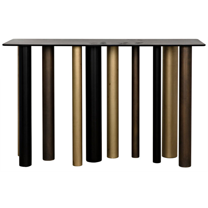 Tessio Console - Steel-Noir-NOIR-GCON366-Console Tables-1-France and Son