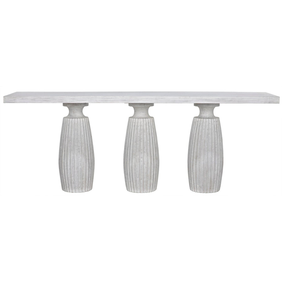 Evelyn Console - White Wash-Noir-NOIR-GCON373WH-Console Tables-1-France and Son
