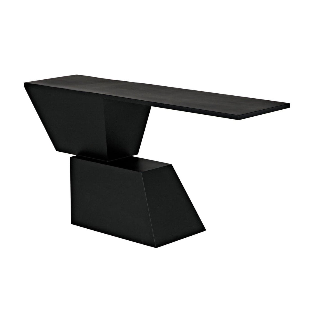 Pieta Console - Black Steel-Noir-NOIR-GCON392MTB-Console Tables-1-France and Son