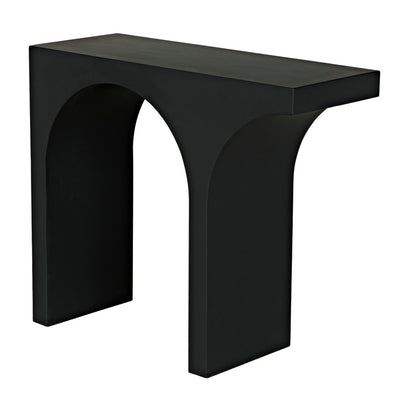 Maximus Console/Side Table, black steel-Noir-NOIR-GCON396MTB-Side Tables-2-France and Son