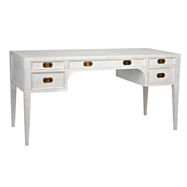 Africa Desk - White Wash-Noir-NOIR-GDES174WH-Desks-1-France and Son
