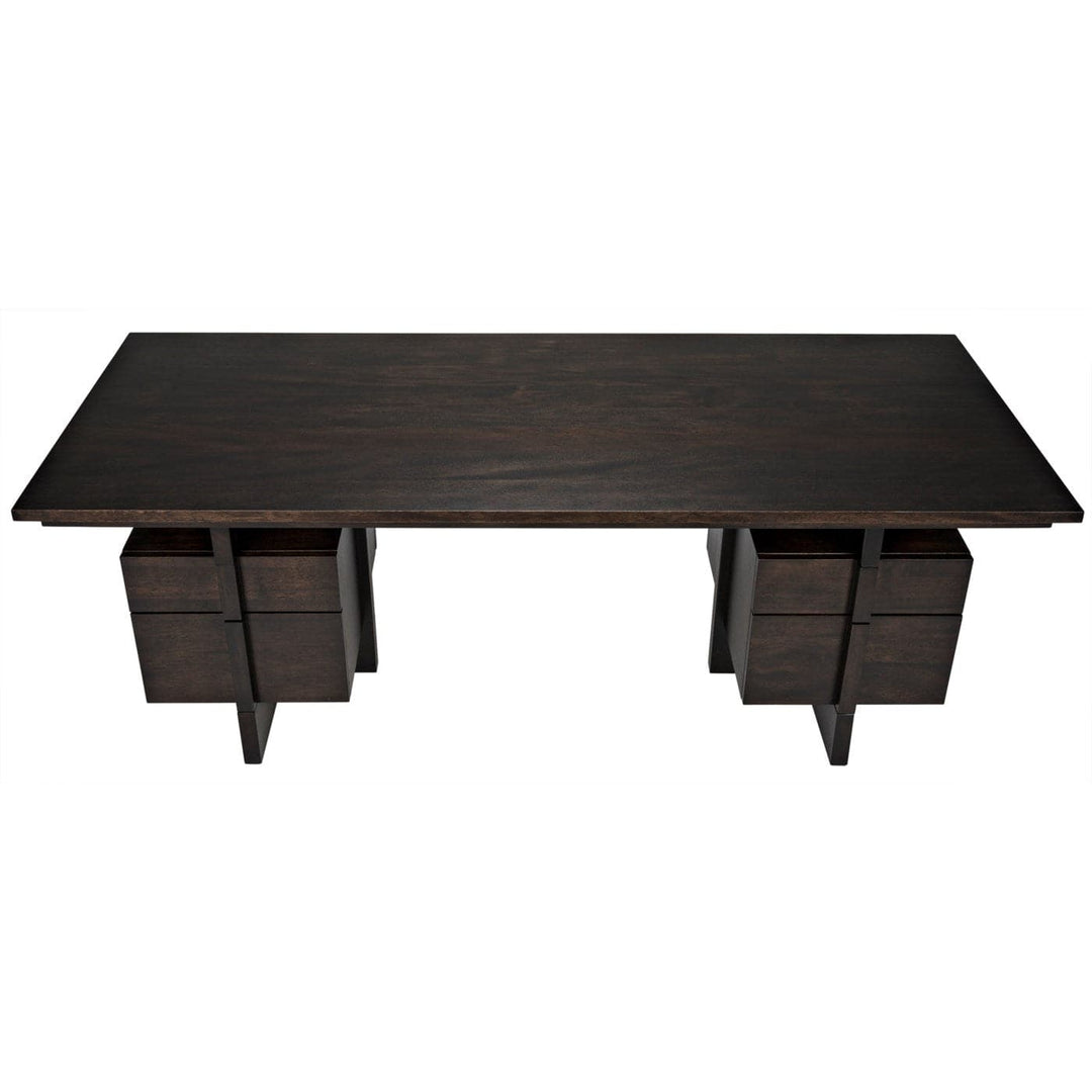 Bridge Desk, Ebony Walnut-Noir-NOIR-GDES180EB-Desks-2-France and Son