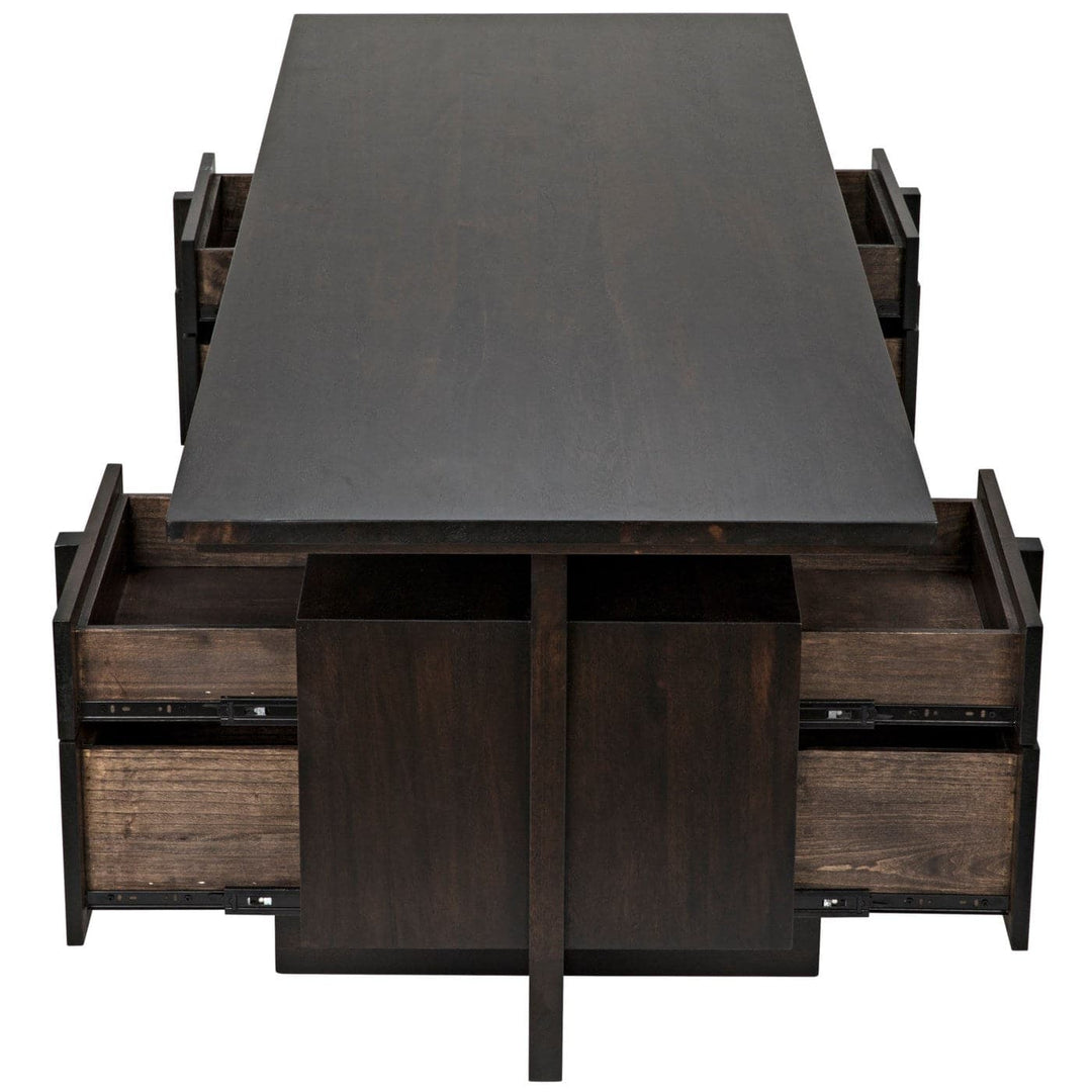 Bridge Desk, Ebony Walnut-Noir-NOIR-GDES180EB-Desks-4-France and Son