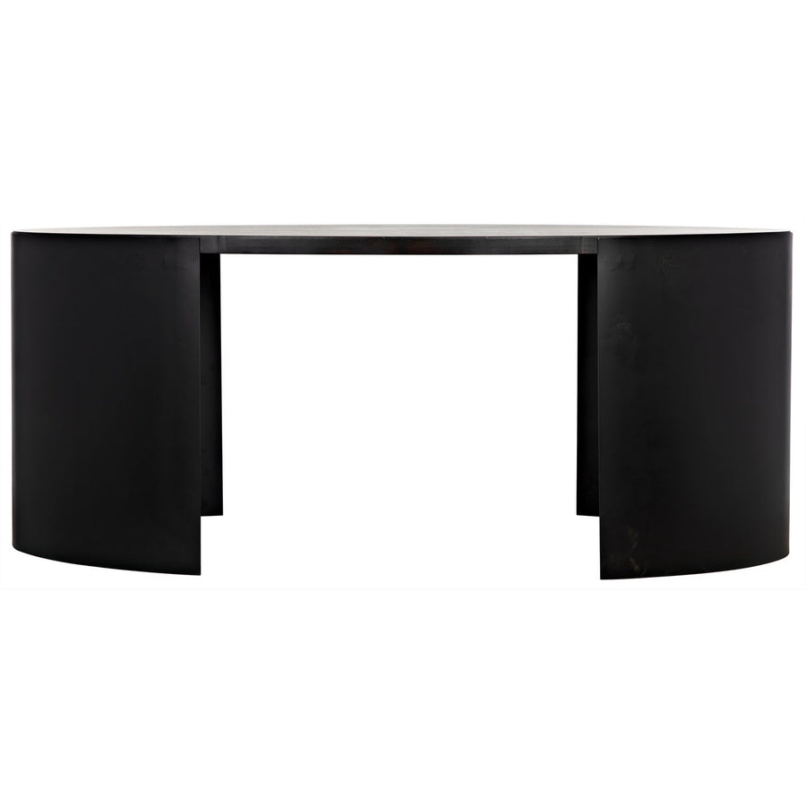 Marigold Desk Ebony Walnut With Black Steel-Noir-NOIR-GDES186EB-Desks-1-France and Son