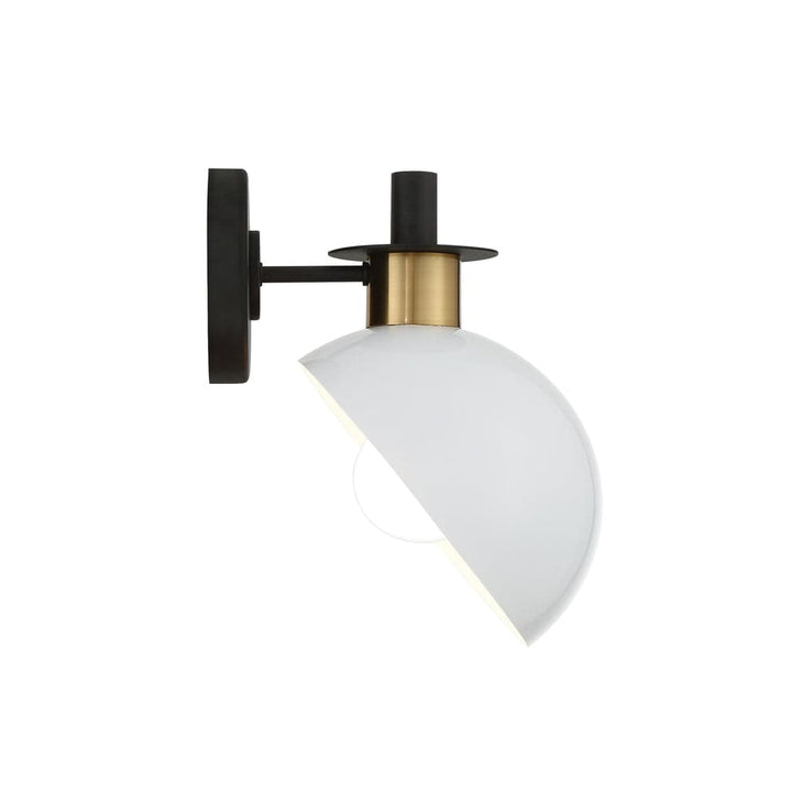 Gigi 1 Light Wall Mount-Crystorama Lighting Company-CRYSTO-GIG-811-BK-AG-Wall Lighting-1-France and Son