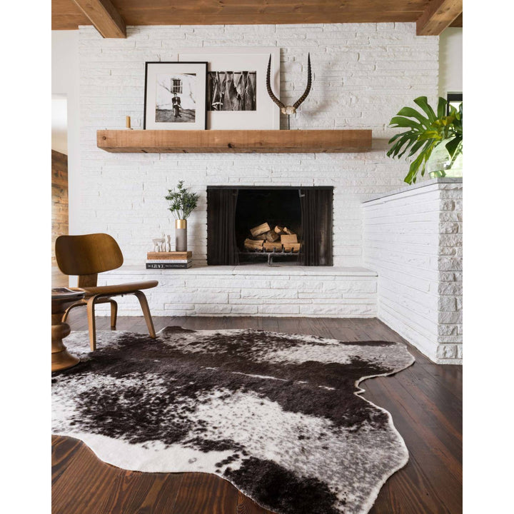 Grand Canyon GC-03 Ivory / Charcoal Area Rug-Loloi-LOLOI-GRANGC-03IVCC3A50-Rugs3'-10" x 5'-2-France and Son