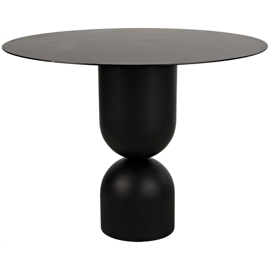 Wanda Dining Table - Black Steel-Noir-NOIR-GTAB553MTB-Dining Tables-1-France and Son