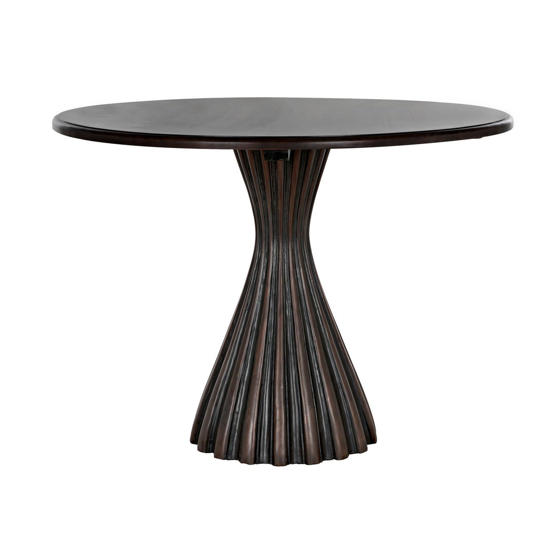Osiris Dining Table - Pale With Light Brown Trim-Noir-NOIR-GTAB564PR-Dining Tables-1-France and Son