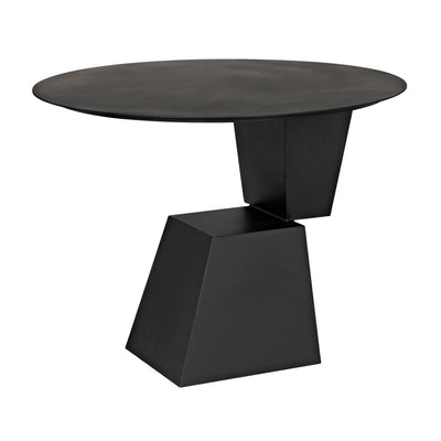 Round Pieta Table-Noir-NOIR-GTAB571MTB-Dining Tables-1-France and Son