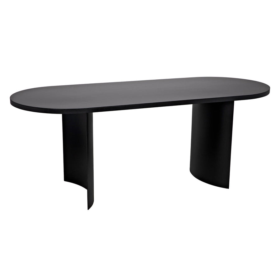 Concave Table-Noir-NOIR-GTAB587MTB-Dining Tables-1-France and Son