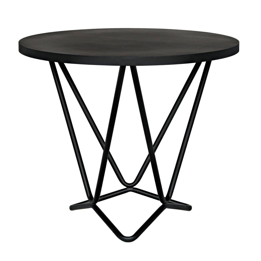 Belem Side Table - Black Steel-Noir-NOIR-GTAB960MTB-Side Tables-1-France and Son