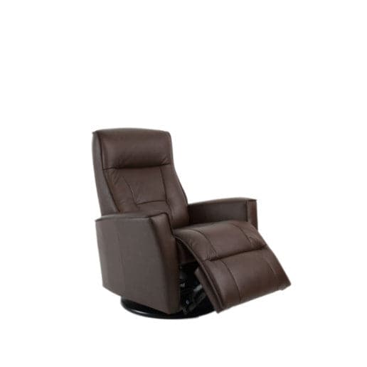 Harstad Small Power Swing Relaxer-Fjords-FJORDS-552116P-120-Lounge ChairsNordic Line Leather 120 Havana-1-France and Son