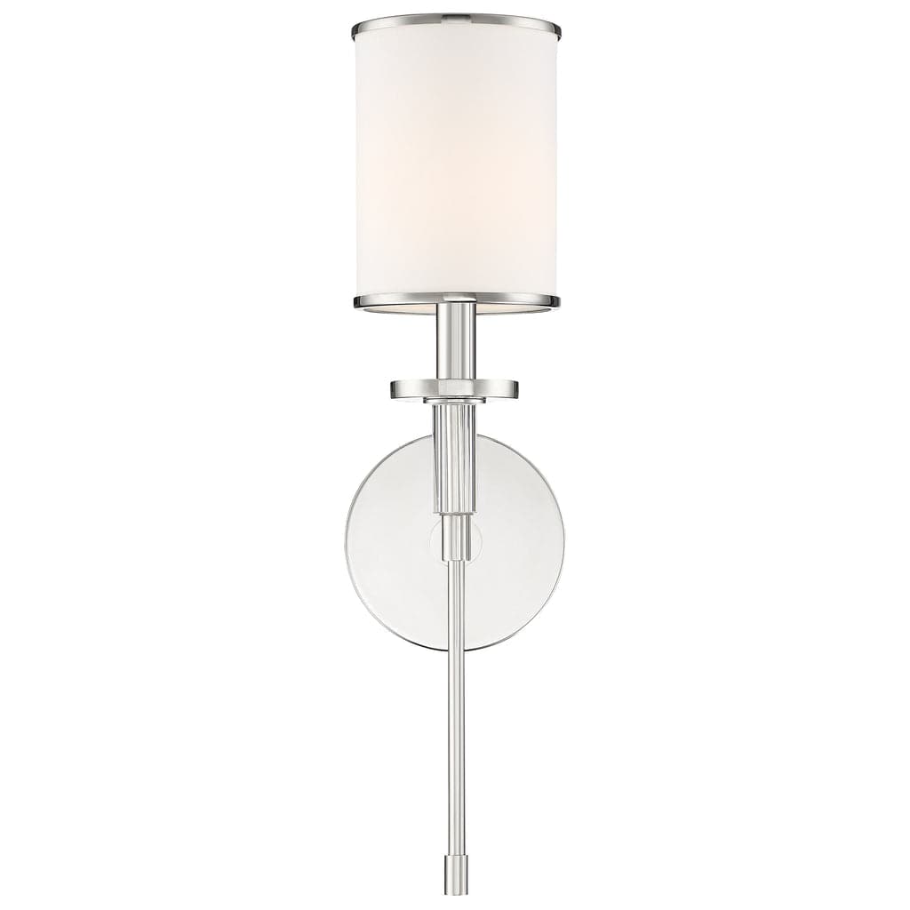 Hatfield 1 Light Wall Mount-Crystorama Lighting Company-CRYSTO-HAT-471-PN-Wall LightingPolished Nickel-5-France and Son