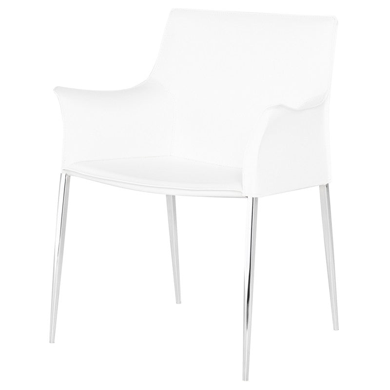 Colter Dining Arm Chair-Nuevo-NUEVO-HGAR399-Dining ChairsWhite-6-France and Son