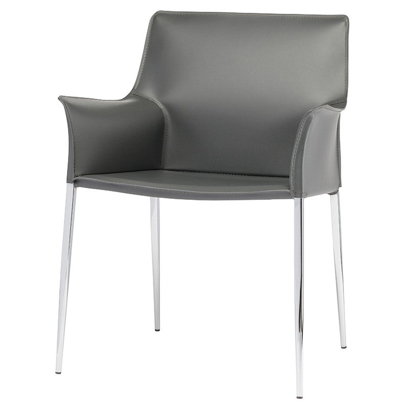 Colter Dining Arm Chair-Nuevo-NUEVO-HGAR401-Dining ChairsDark Grey-16-France and Son