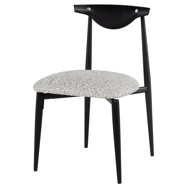 Vicuna Dining Chair by District Eight-Nuevo-NUEVO-HGDA732-Dining ChairsGrey boucle-Black oak-3-France and Son